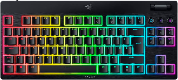 Razer BlackWidow V4 Tenkeyless HyperSpeed Low Profile Wireless Gaming Keyboard