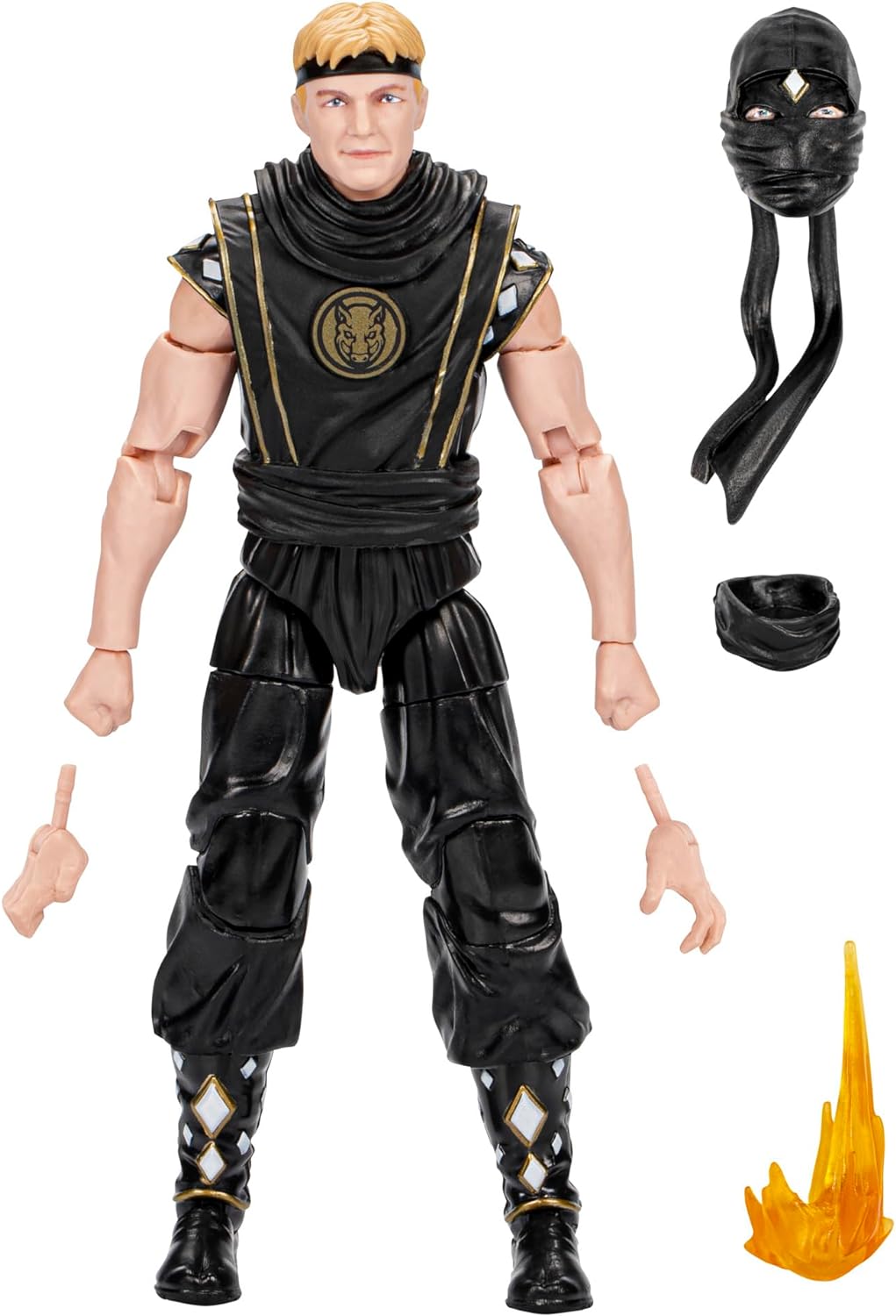 Hasbro Figure Power Rangers X Cobra Kai Lighting Collection Morphed Johnny Lawrence Black Ranger
