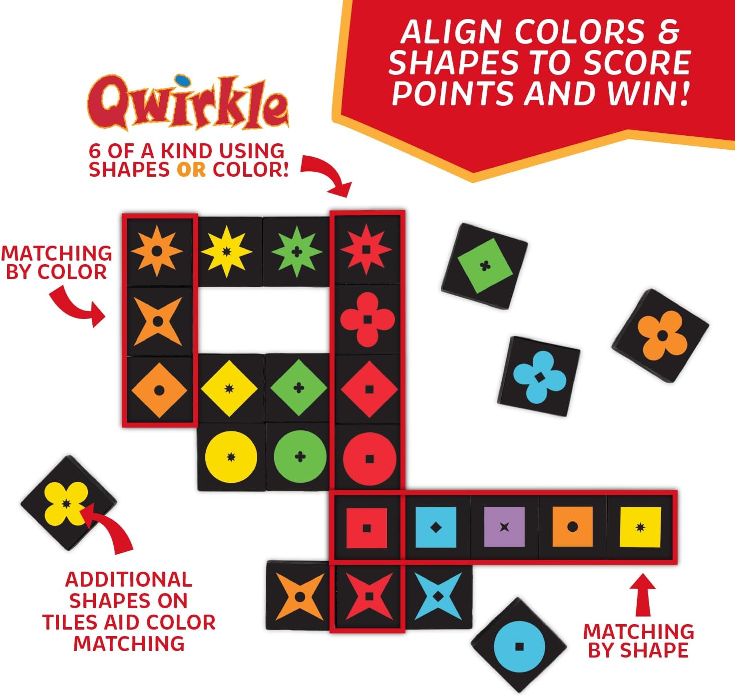 Qwirkle (Color Blind Friendly Edition)