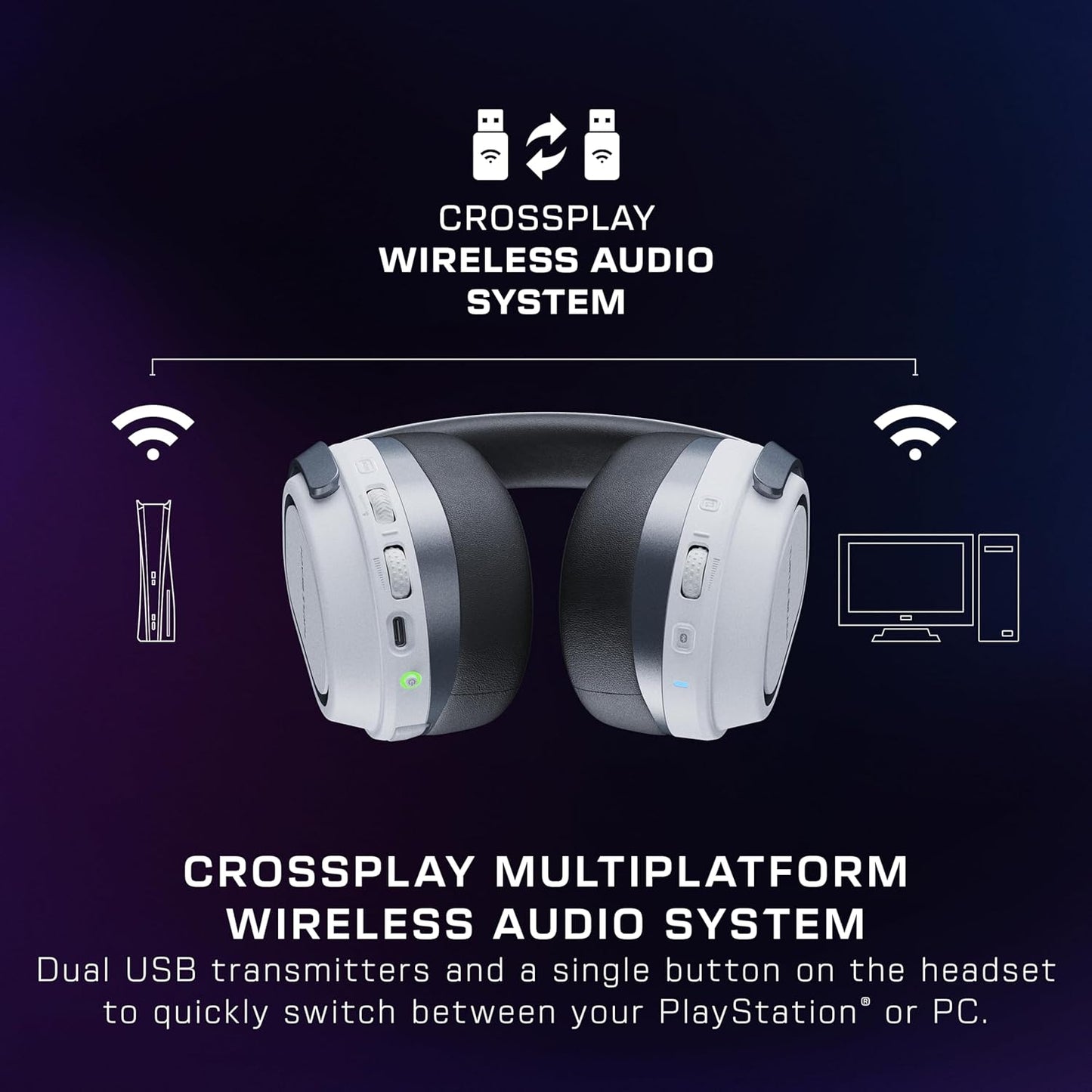 Turtle Beach Stealth 700 Gen 3 Headset, White | PlayStation 5