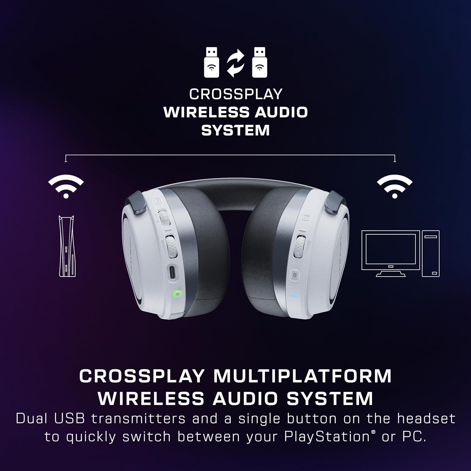 Turtle Beach Stealth 700 Gen 3 Headset, White | PlayStation 5