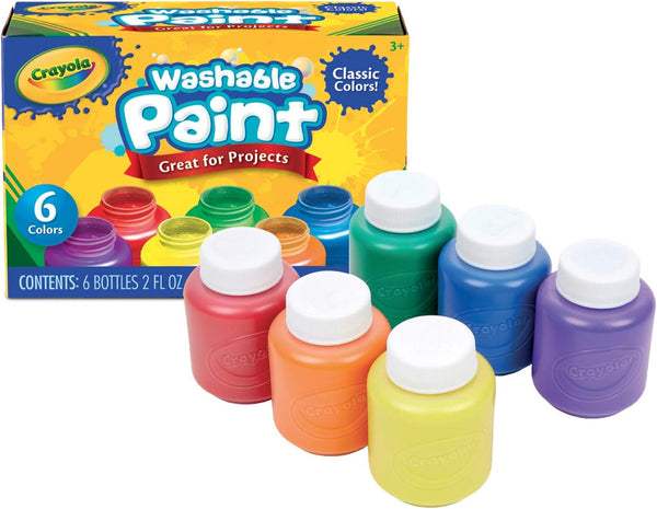 Crayola Washable Paint Classic 6 Jars