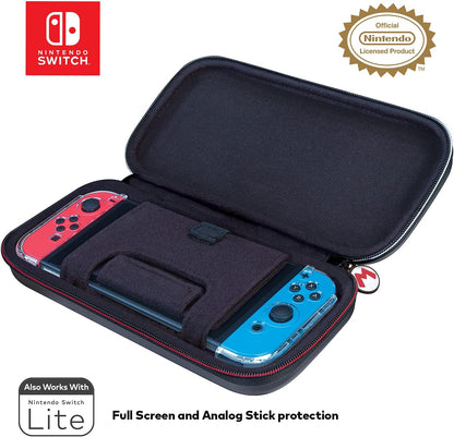 Nintendo Switch Super Mario - Protective Deluxe Travel Case - Deboss Grey