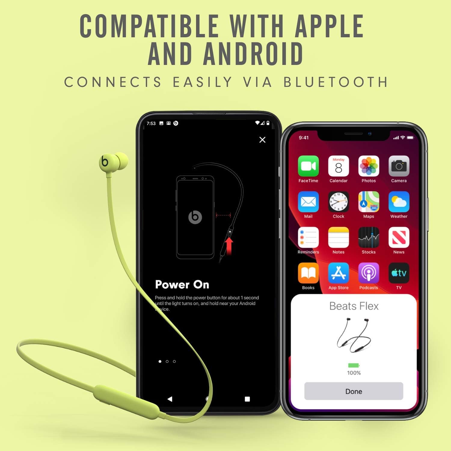 Beats Flex Wireless Earphones (Blue)