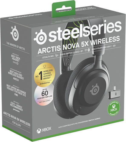 SteelSeries Arctis Nova 5X Wireless Headset Black (Designed For XBOX)