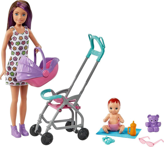 Barbie Skipper Babysitters Brunette Doll & Playset