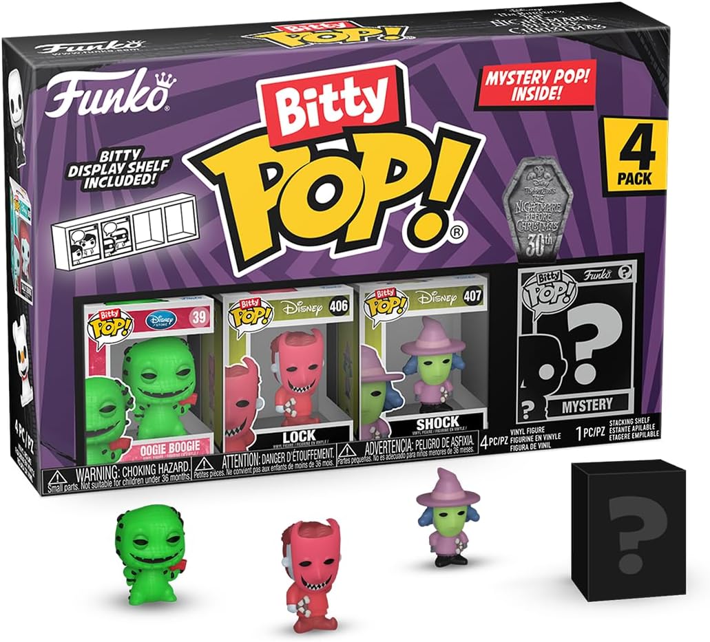Funko Bitty POP 4 Pack: The Nightmare Before Xmas Asst