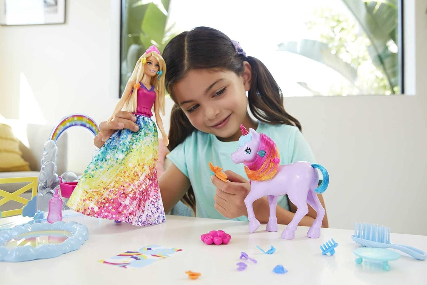 Barbie: Rainbow Potty Unicorn Playset