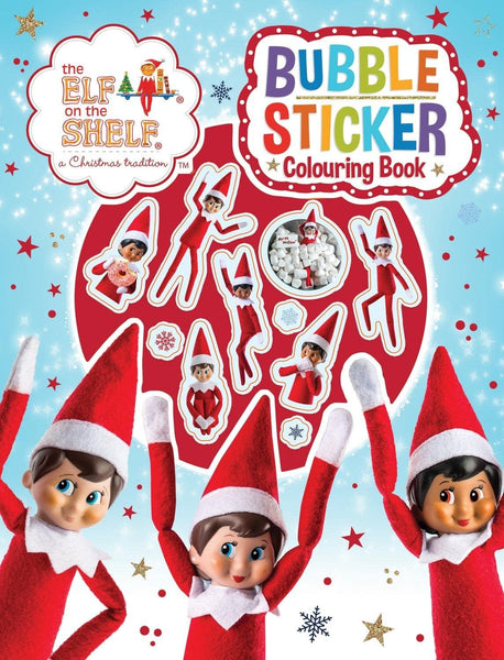 Elf on the Shelf Bubble Sticker Colouring Book