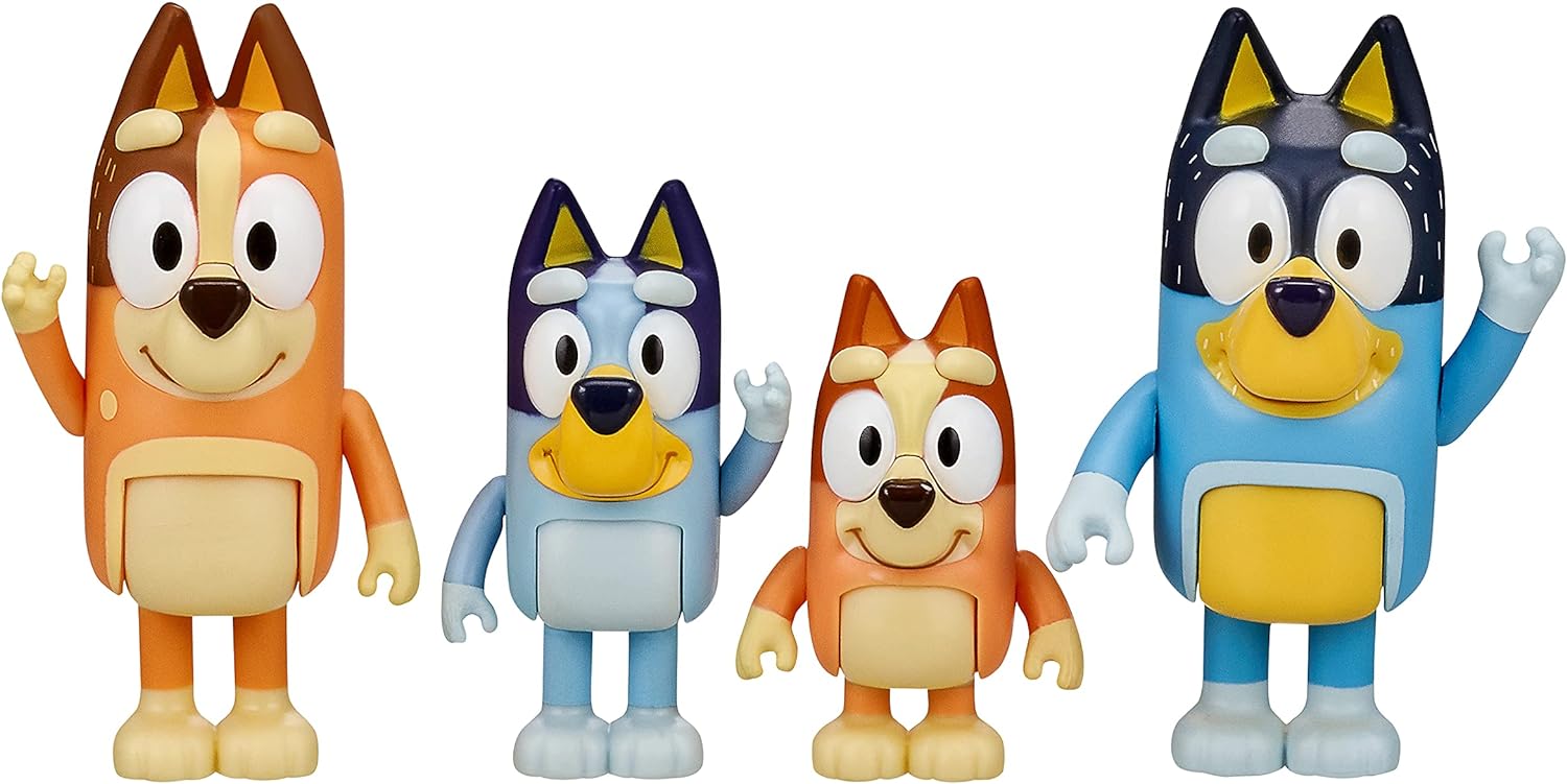 Bluey: Bluey & Family Figure 4 Pack