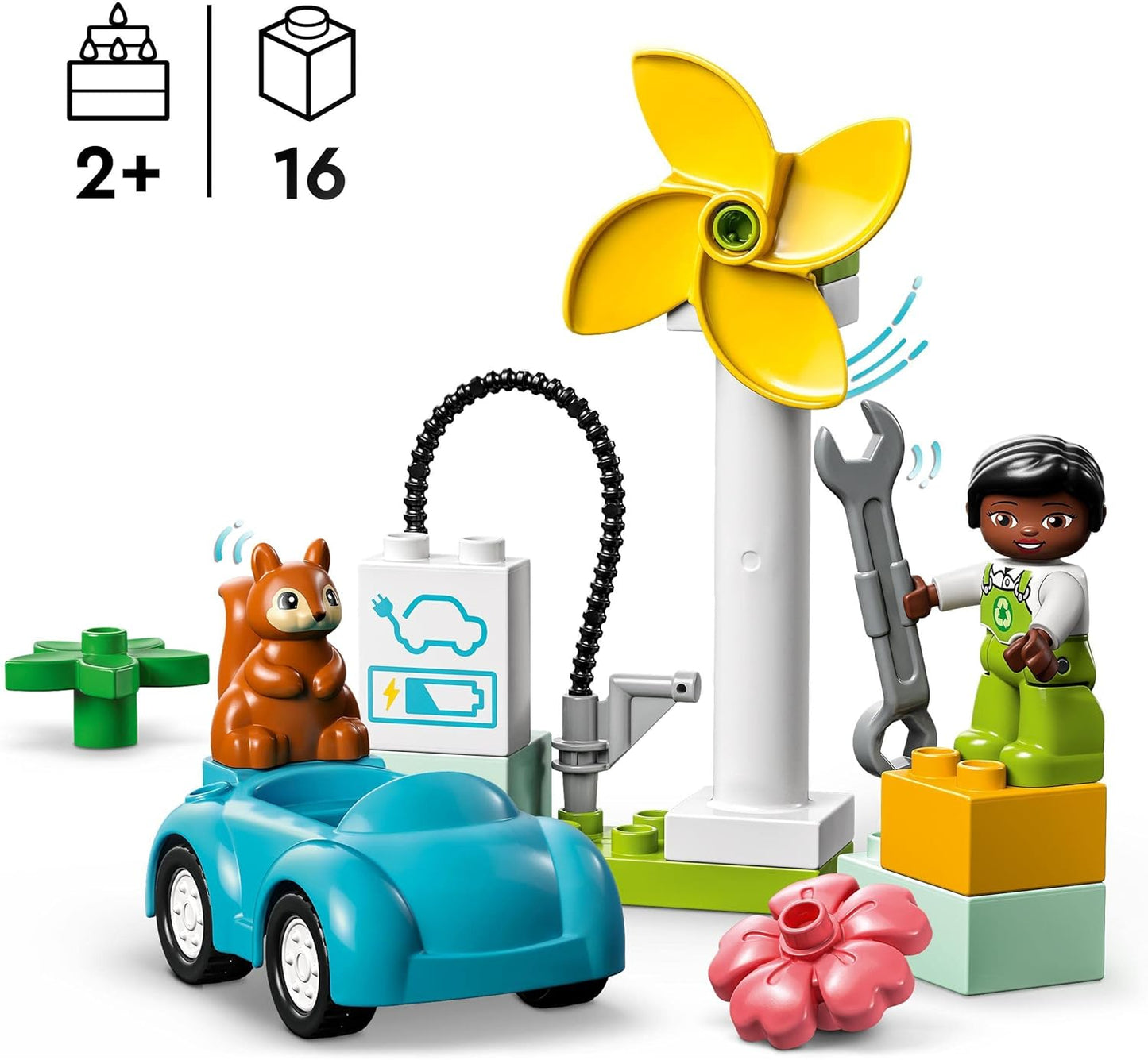 LEGO® | DUPLO: Wind Turbine and Electric Car (10985)