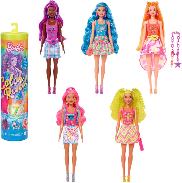 Barbie Colour Reveal Neon Tie Dye Assorted