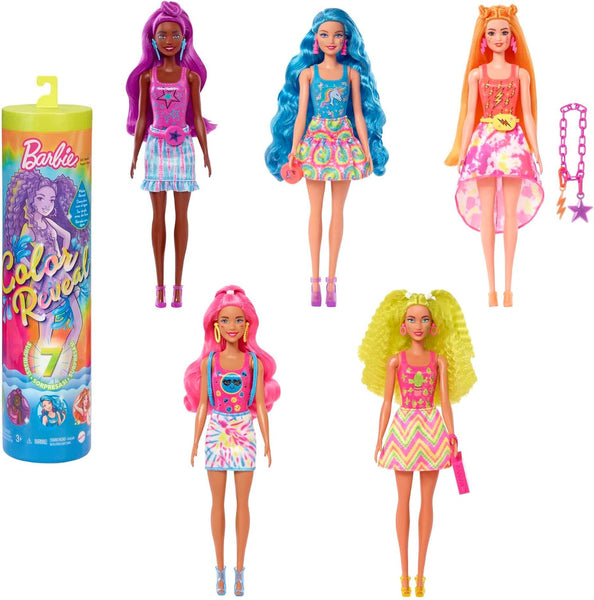 Barbie Colour Reveal Neon Tie Dye Assorted