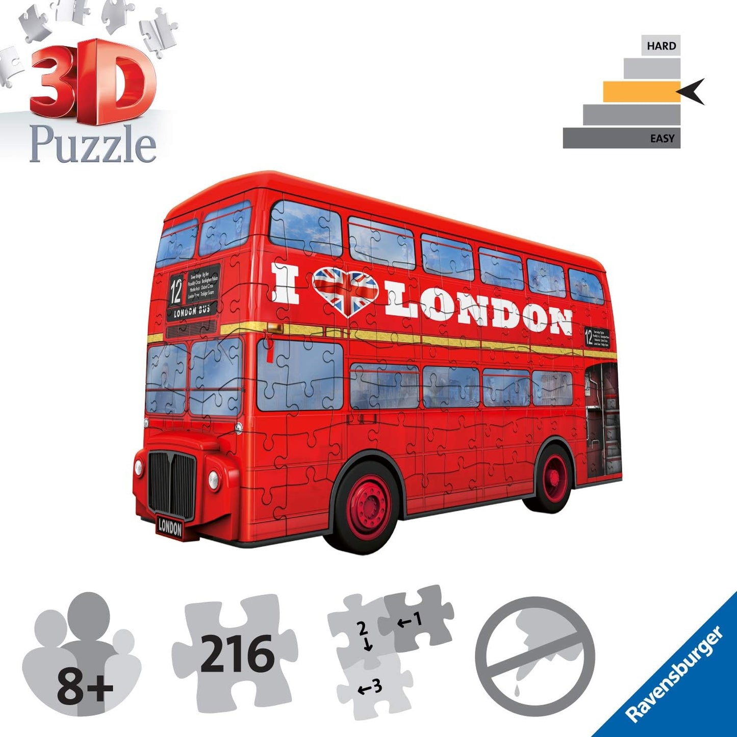 Ravensburger London Bus 216 Piece 3D Puzzle