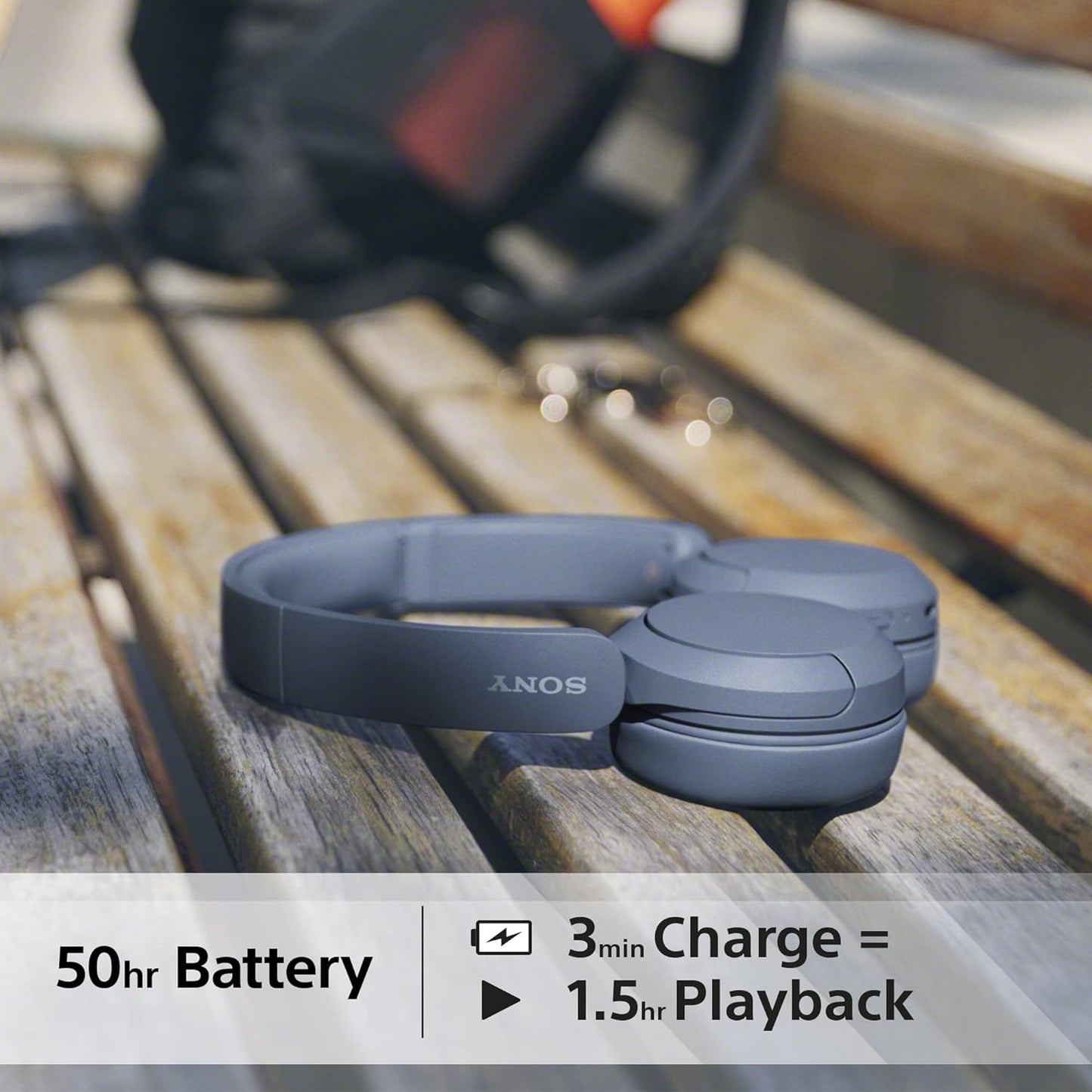 Sony Headphones Bluetooth Blue (WH-CH520)