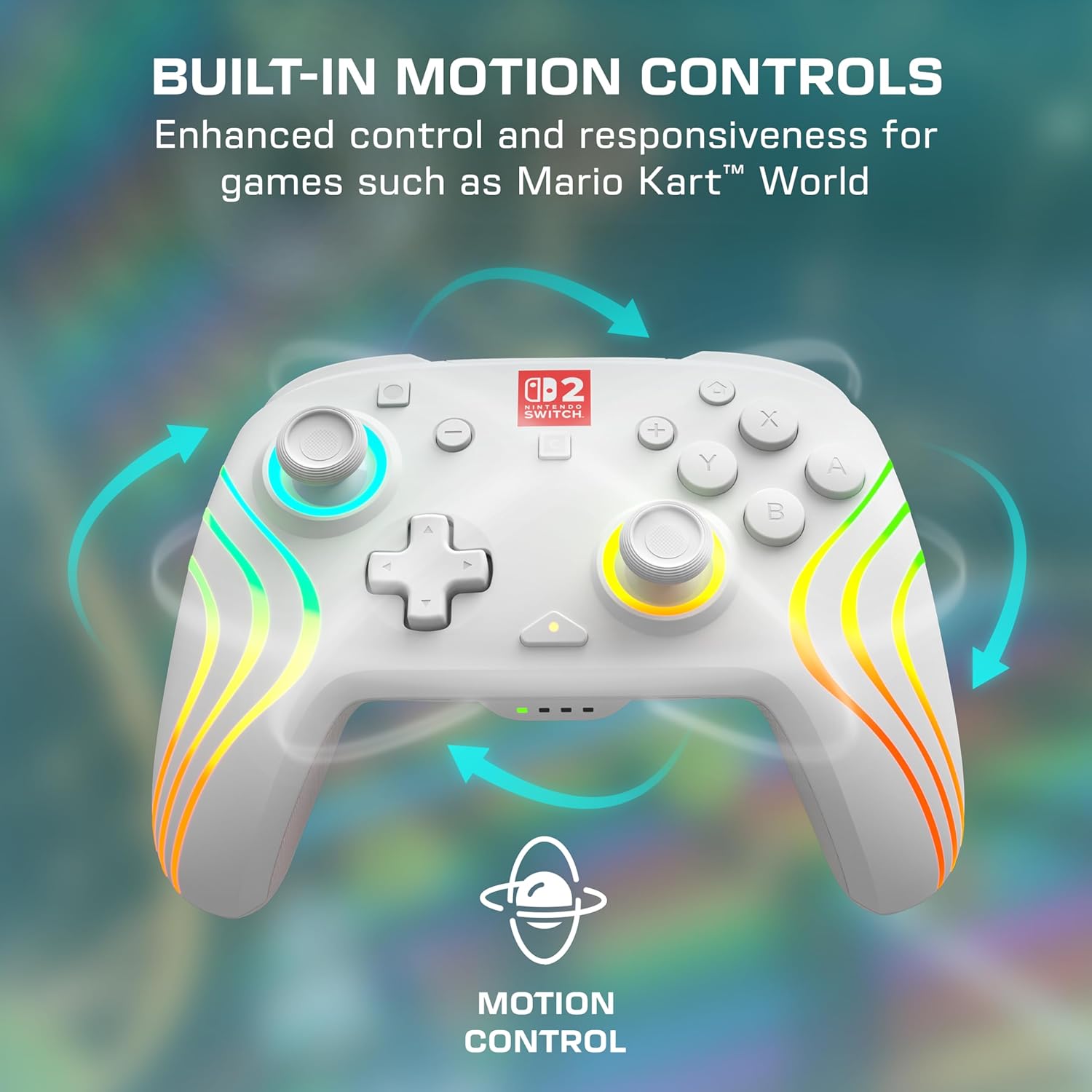 PDP Afterglow Wave Wireless Controller - White (Nintendo Switch 2)