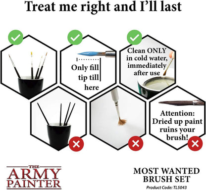 The Army Painter - Most Wanted Brush Set