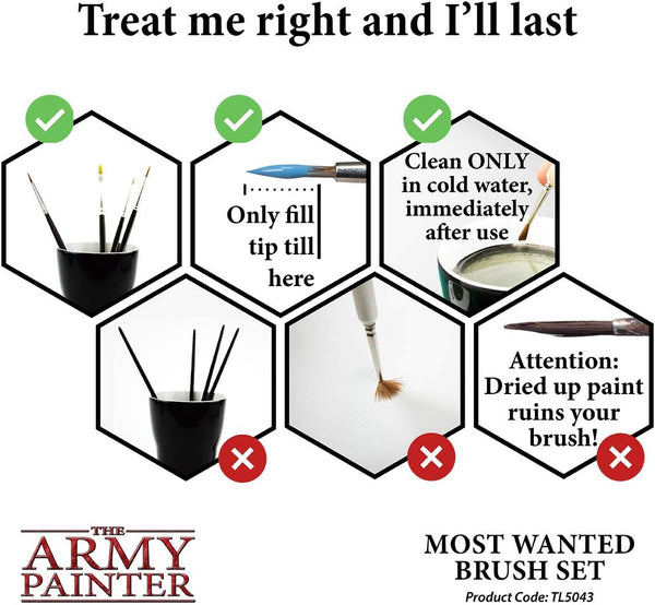 The Army Painter - Most Wanted Brush Set