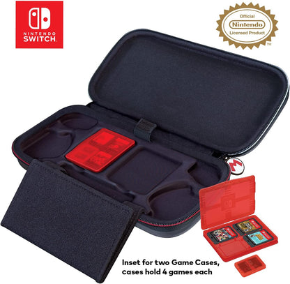 Nintendo Switch Super Mario - Protective Deluxe Travel Case - Deboss Grey