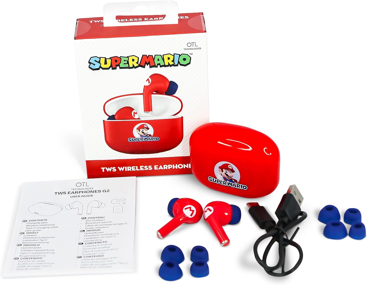 OTL TWS 2G Super Mario Earpods (Red)