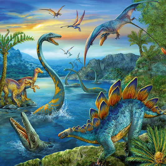 Ravensburger | Dinosaur Fasination 3x49pc Puzzle