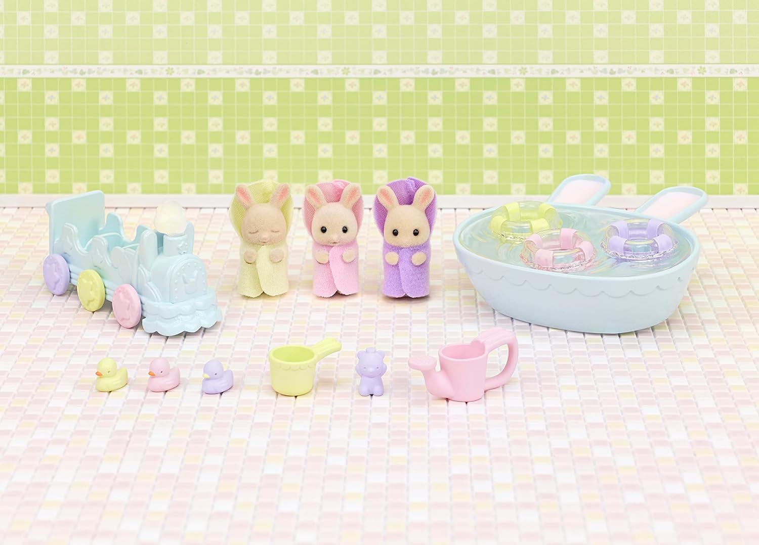 Sylvanian Families: Triplets Baby Bathtime Set