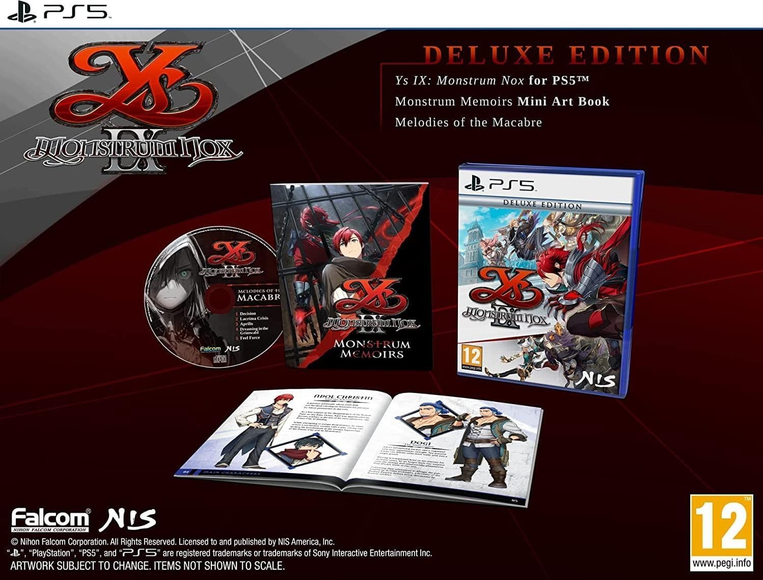 Ys IX: Monstrum Nox Deluxe Edition (PlayStation 5)