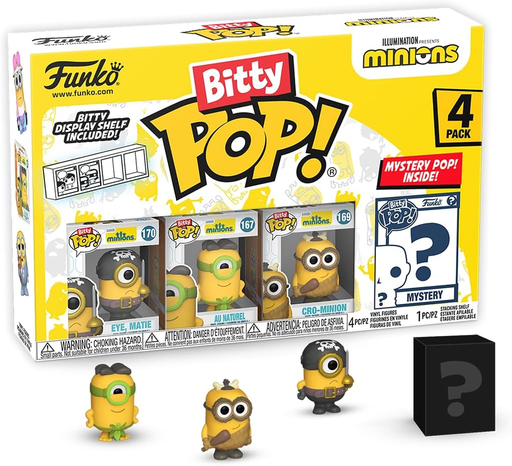 Blister 4 figures Bitty POP Minions