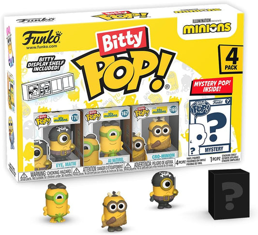 Blister 4 figures Bitty POP Minions