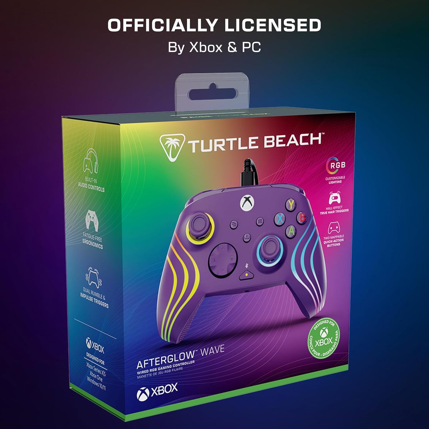Turtle Beach Afterglow Wave Purple | Xbox Series X