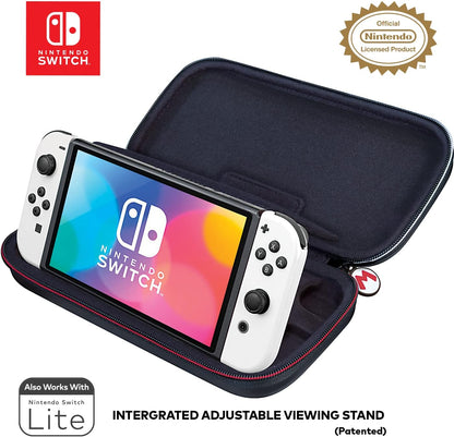 Nintendo Switch Super Mario - Protective Deluxe Travel Case - Deboss Grey