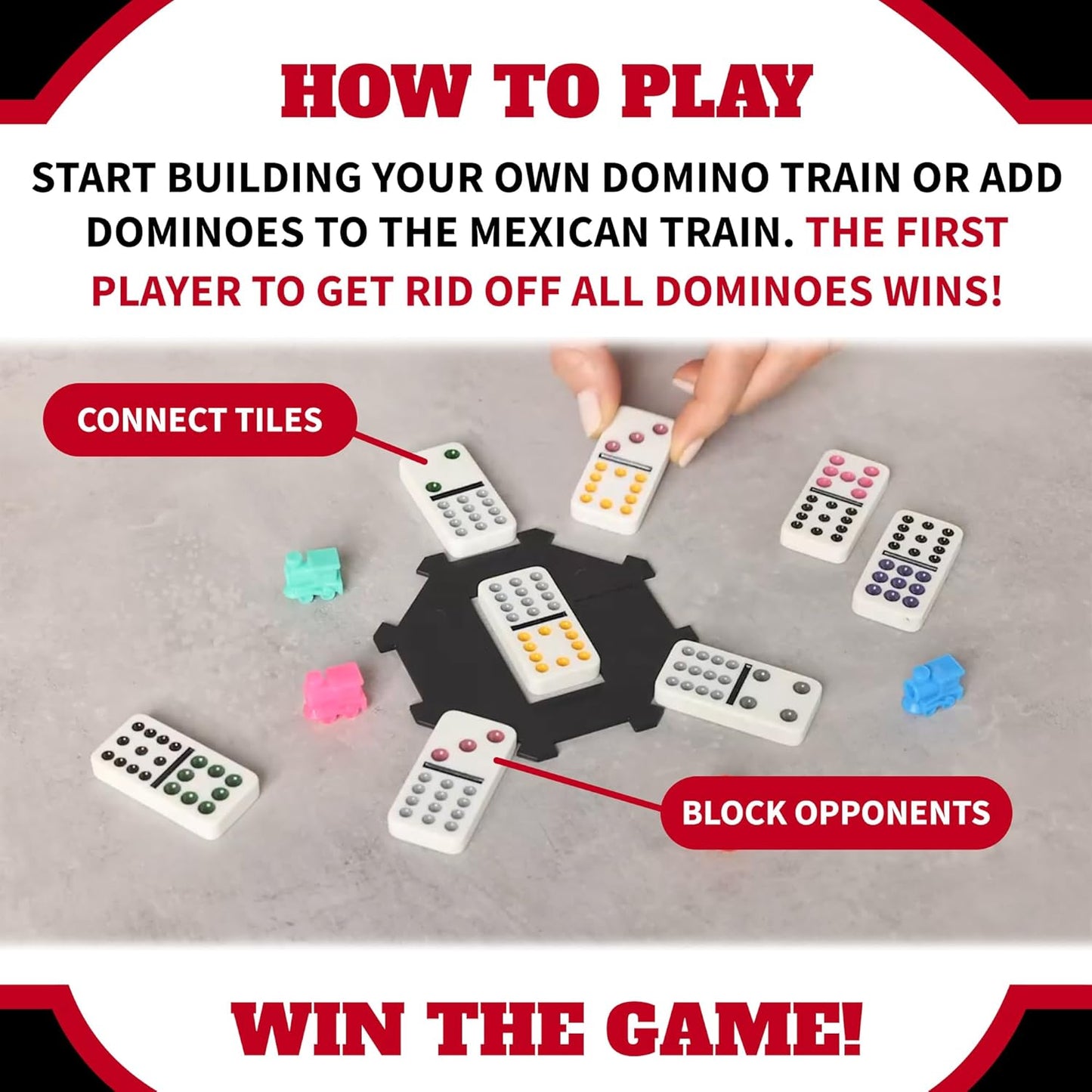 TACTIC - MEXICAN TRAIN - TIN BOX WITH WINDOW