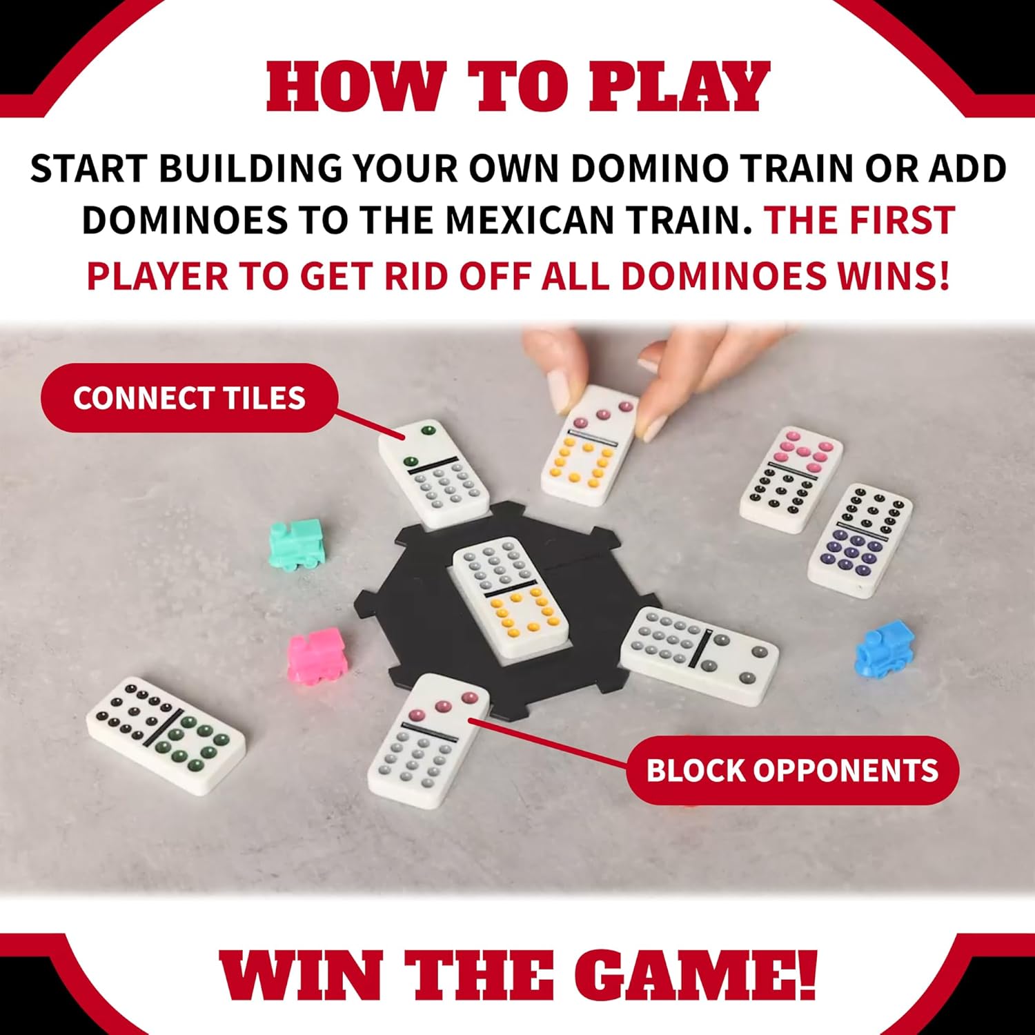 TACTIC - MEXICAN TRAIN - TIN BOX WITH WINDOW