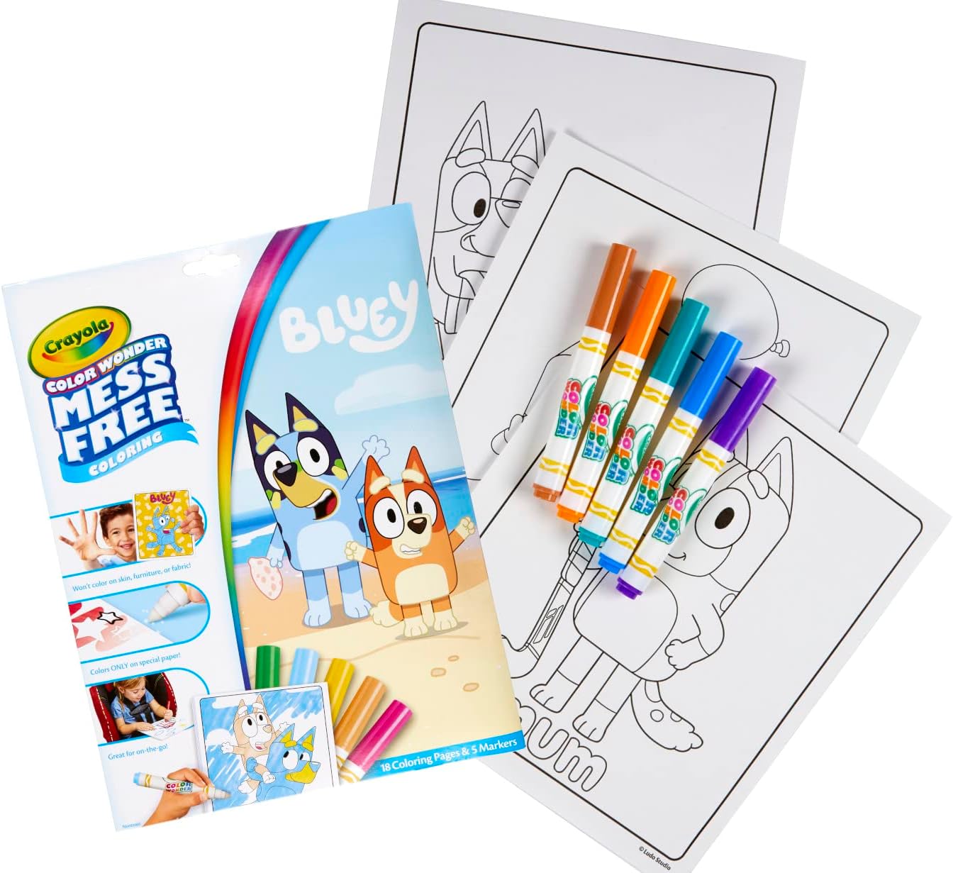 Crayola Bluey Mess Free Colouring Wonder