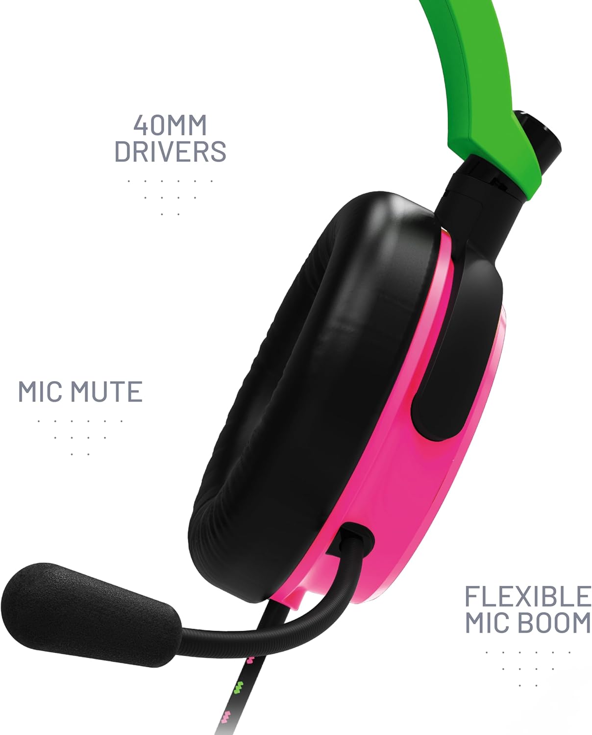 Stealth C6 100 Headset Green/PNK