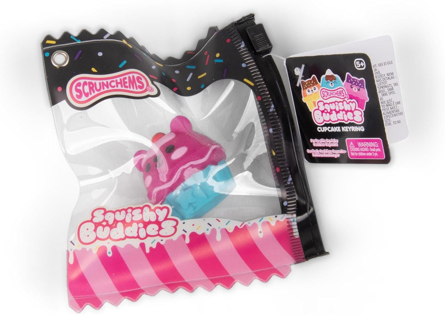 Scrunchems: Squishy Buddies Cupcake Keyring (Assorted)