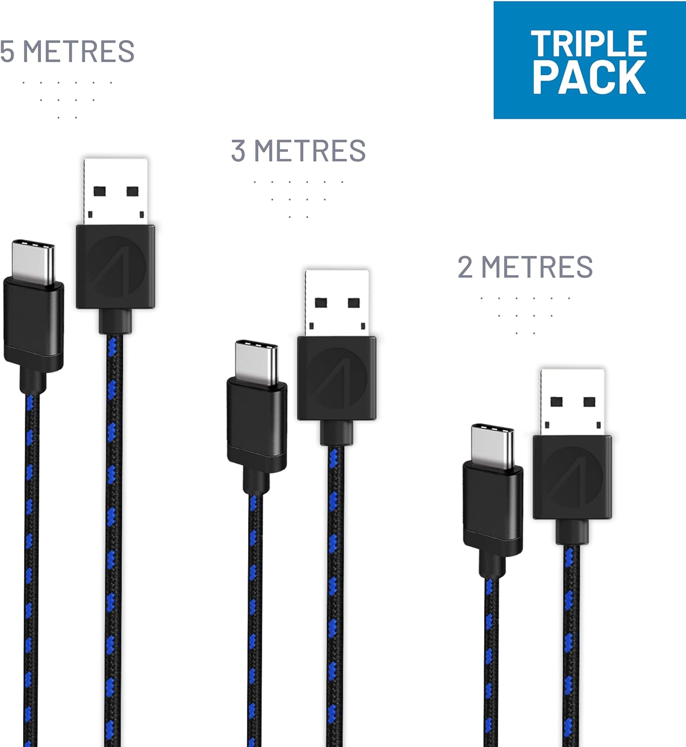 PS5 Charge Cables (Triple Pack)