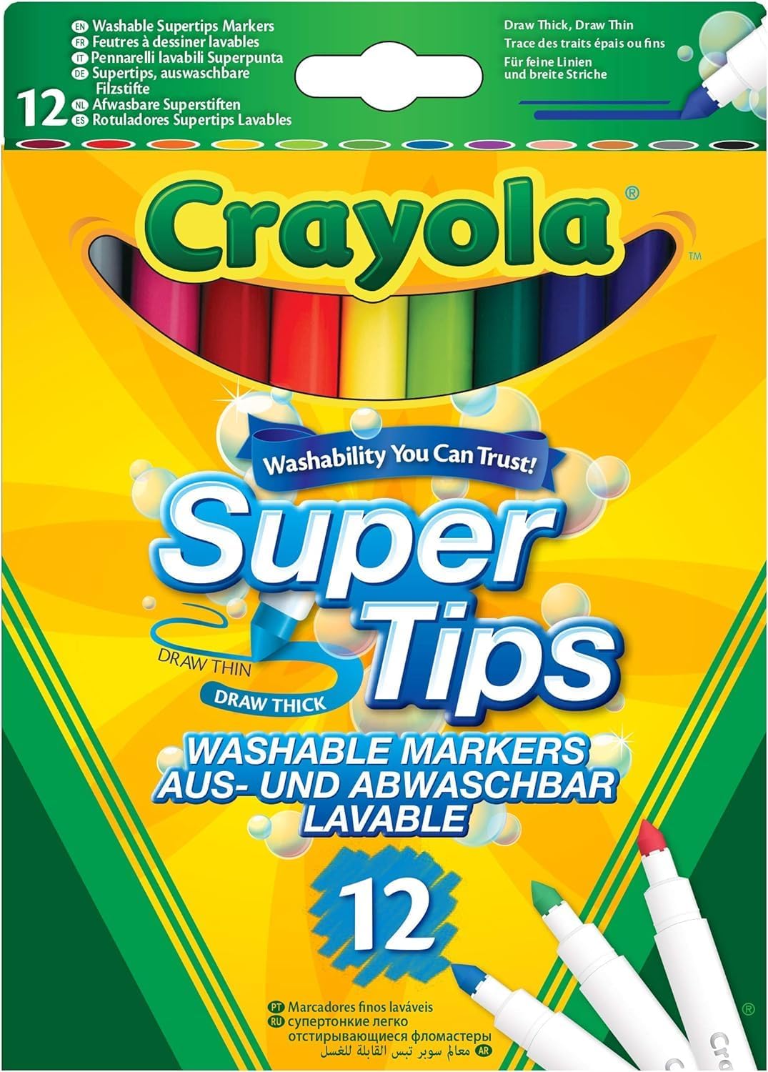 Crayola Supertips 12 Washable Markers