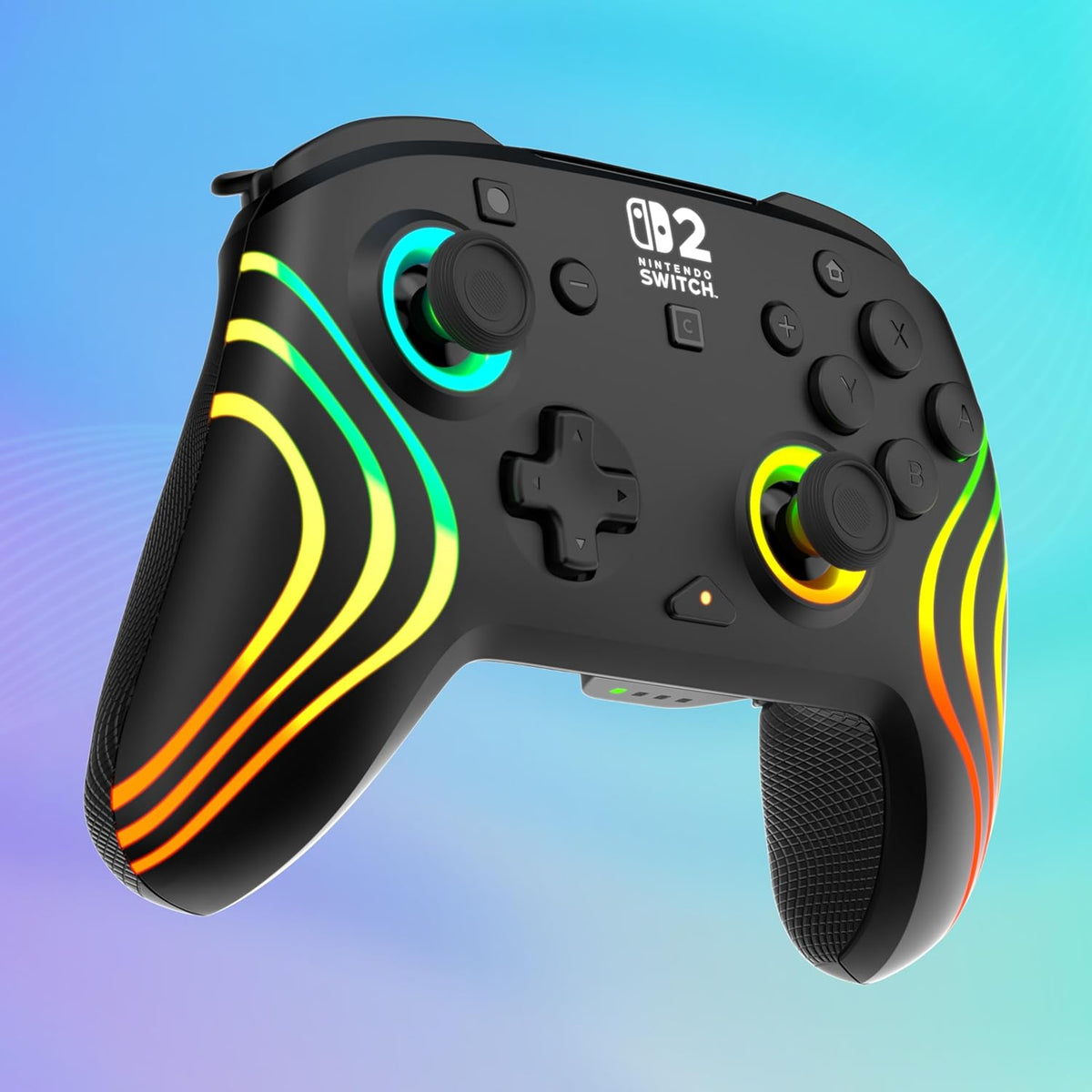 PDP Afterglow Wave Wireless Controller - Black (Nintendo Switch 2)