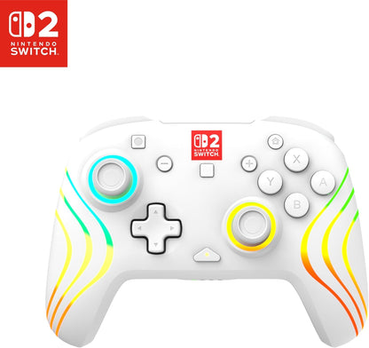 Afterglow Wave Wireless RGB Controller - White (Nintendo Switch 2)