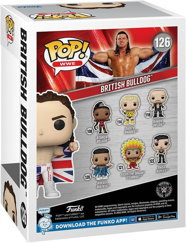 Funko POP: WWE - British Bulldog Vinyl Legends Figure 126