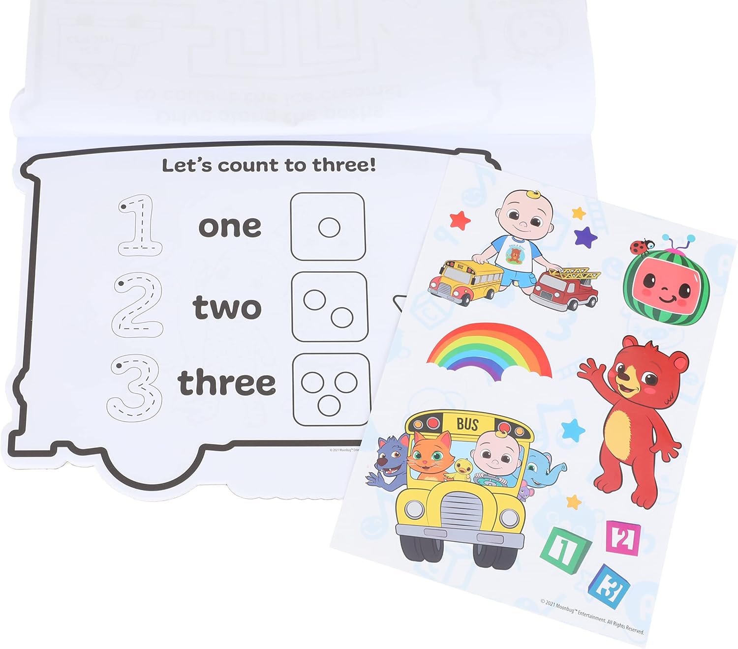 Cocomelon Activity Case with Bubble Stickers