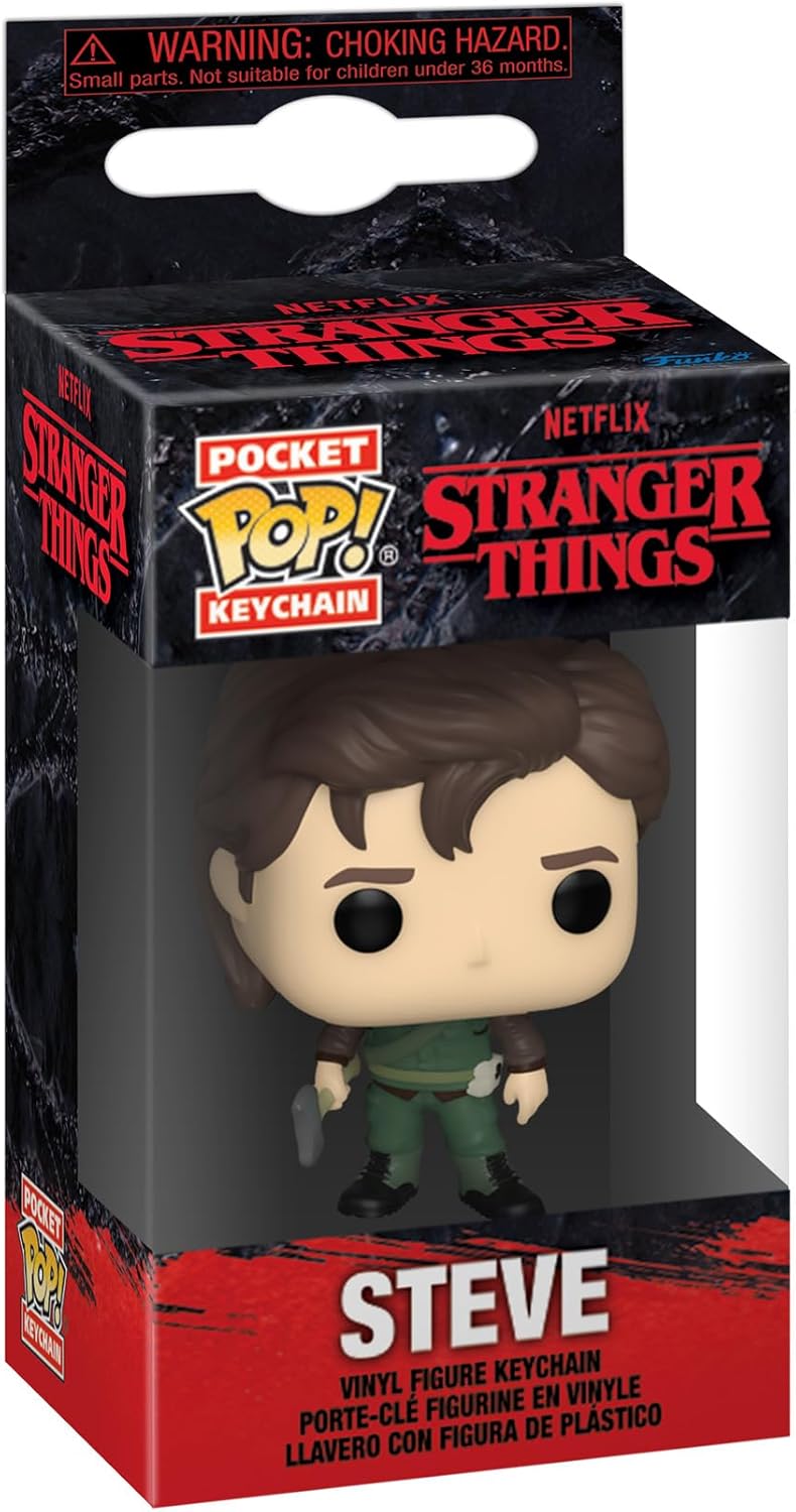 FUNKO POP! : STRANGER THINGS - STEVE HUNTER POCKET KEYCHAIN