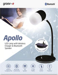 Groov-E LED Lamp With Wireless Charger & Speaker Black
