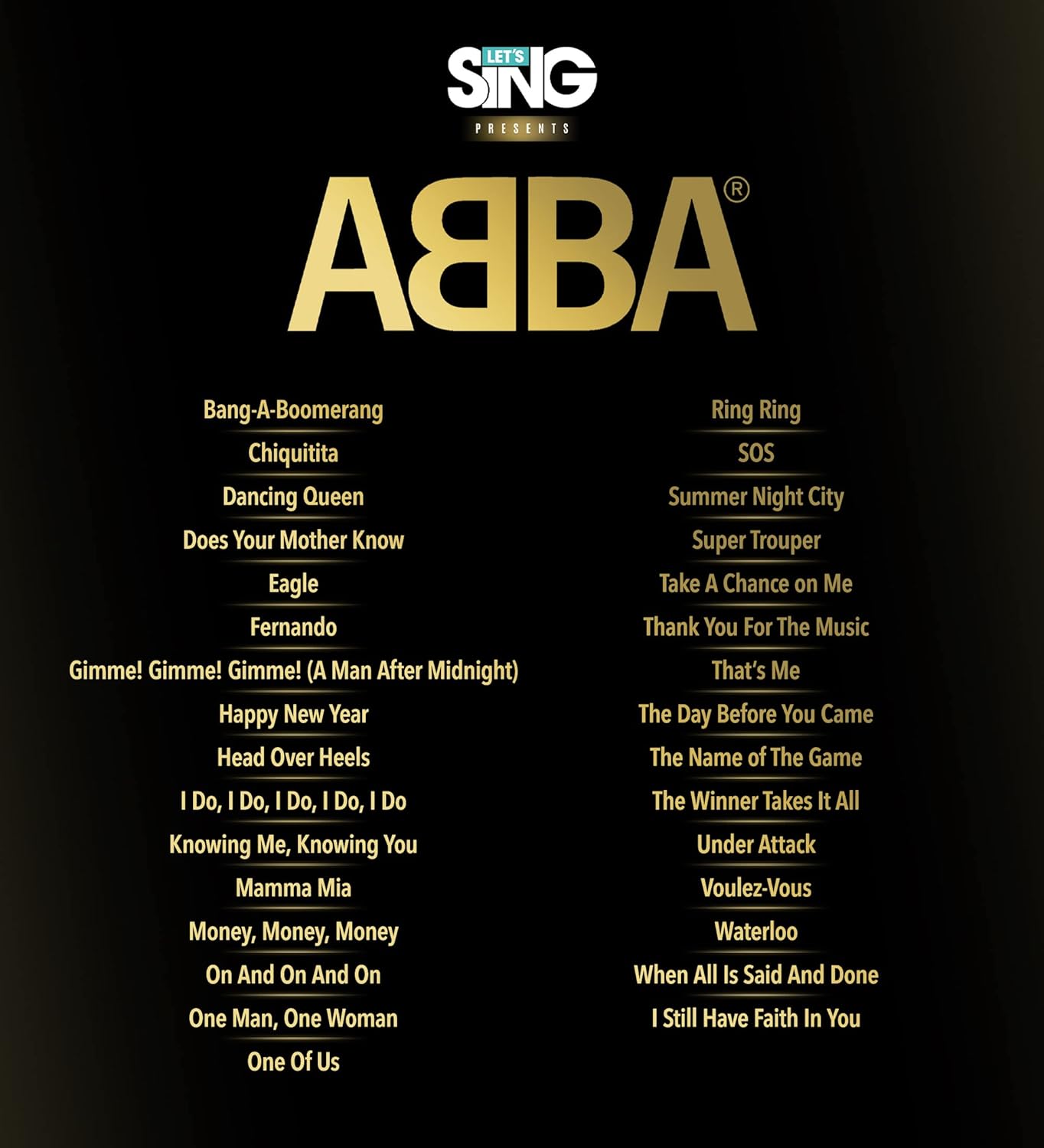 Let's Sing ABBA 2022 (PlayStation 5)