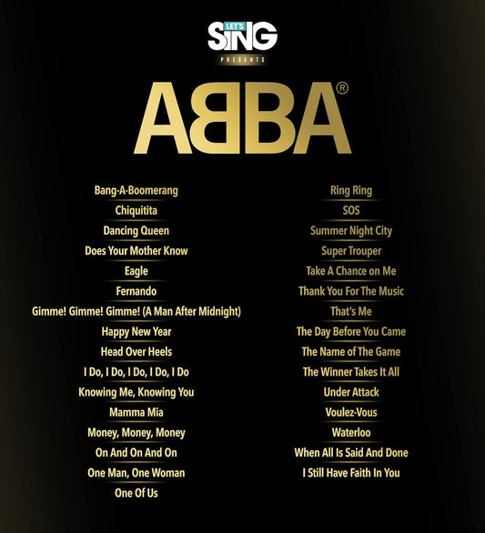 Let's Sing ABBA 2022 (PlayStation 5)