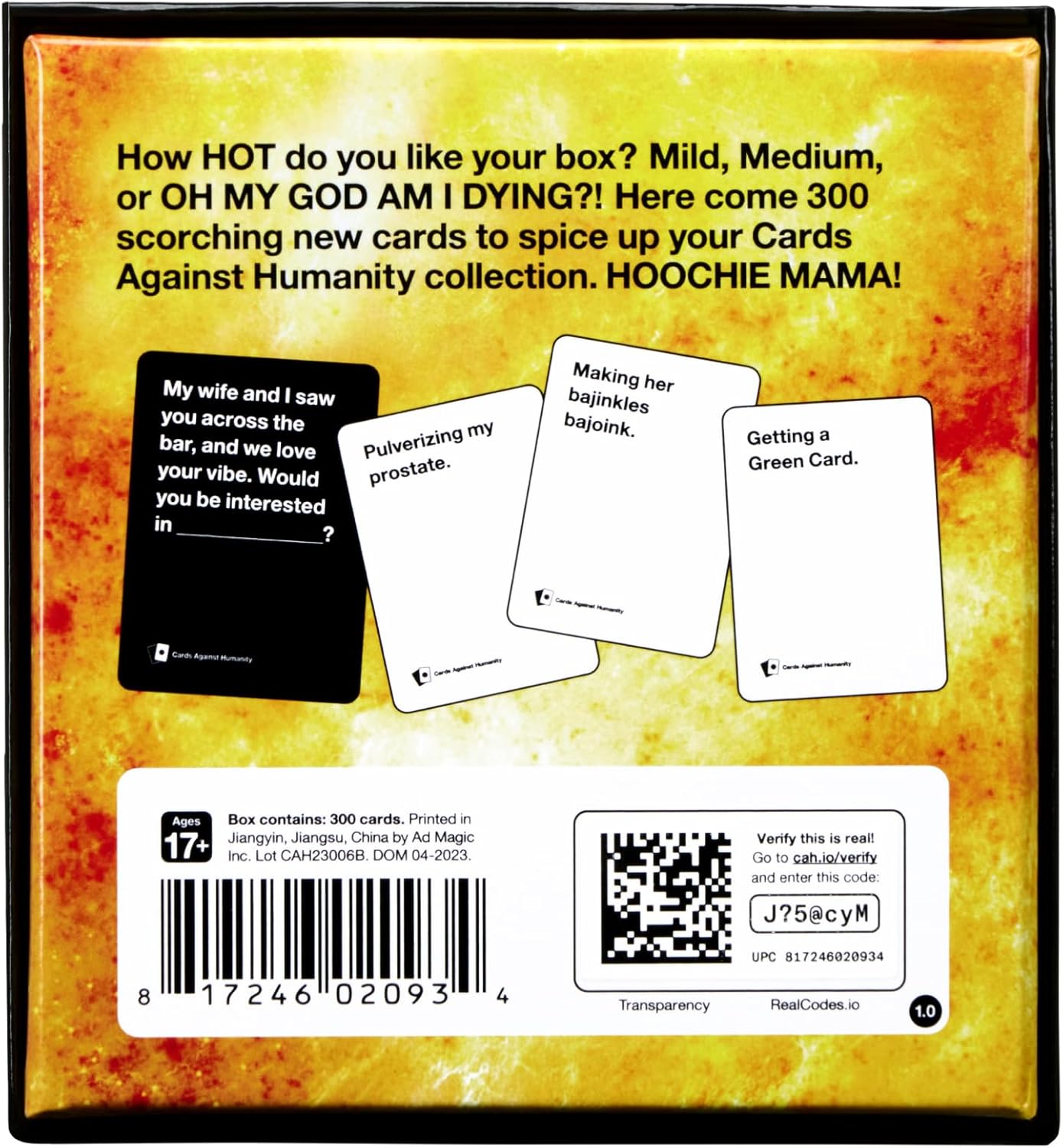 Cards Against Humanity Hot Box Expansion