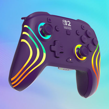 PDP Afterglow Wave Wireless Controller - Purple (Nintendo Switch 2)