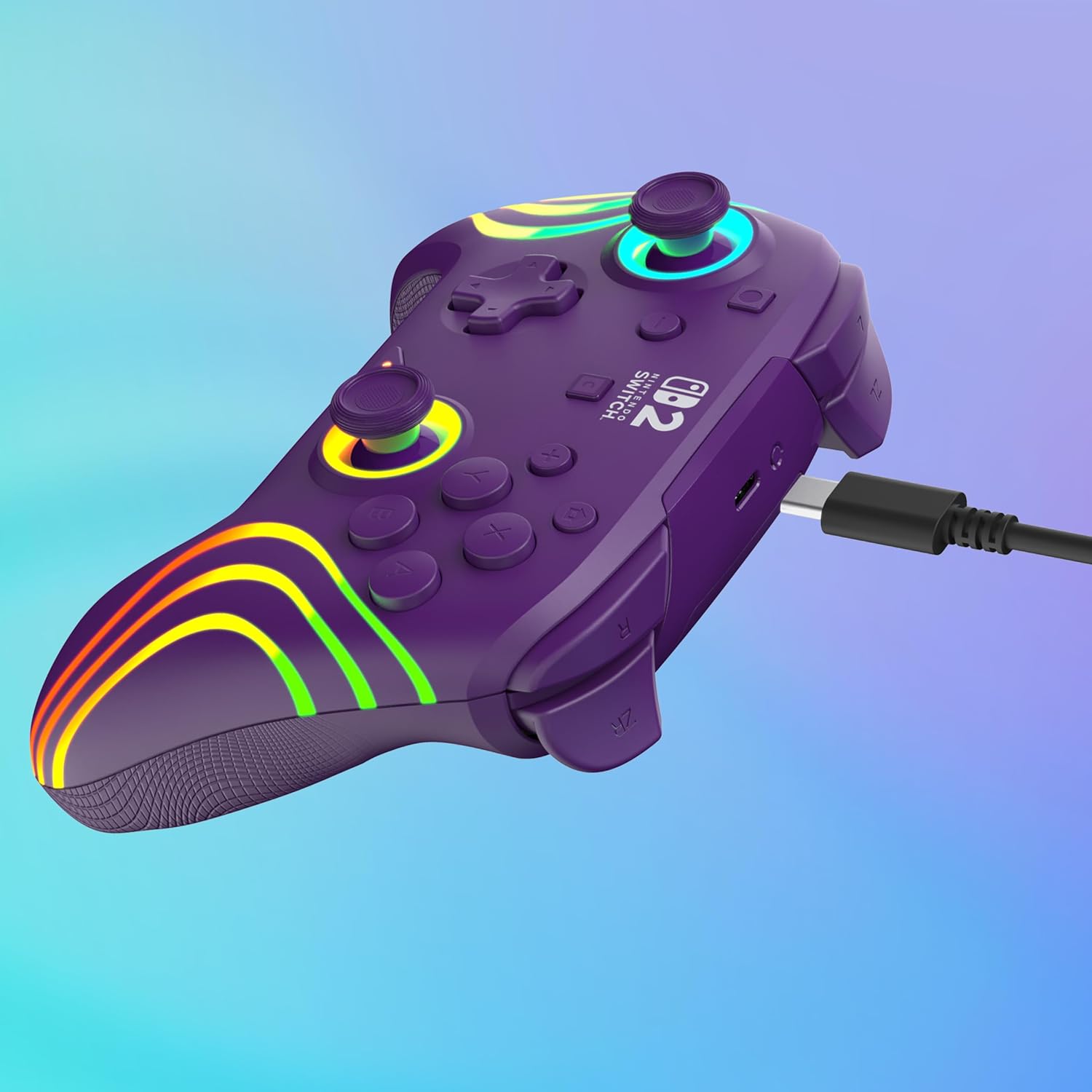 PDP Afterglow Wave Wireless Controller - Purple (Nintendo Switch 2)