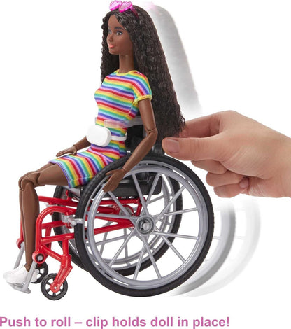 Barbie: Doll with Wheelchair Brunette (W2)